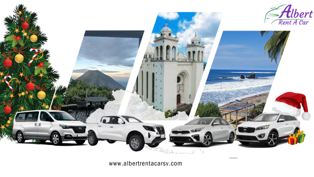 Carro de alquiler en El Salvador para vacaciones de fin de año con Albert Rent A Car
